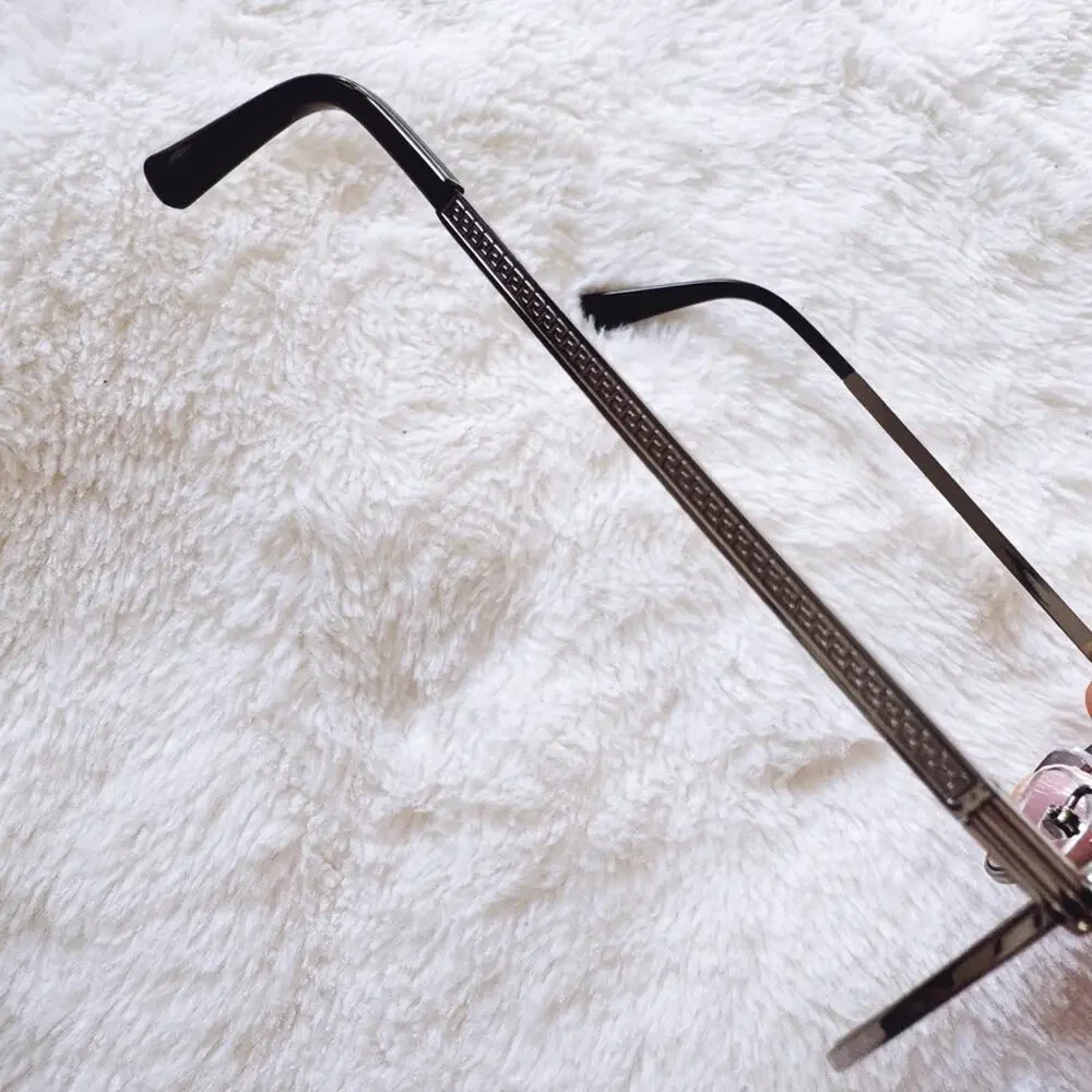 Doug Black W/ Silver Rim Aviator Sunglasses - Picture 4 of 11